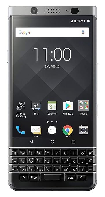 BlackBerry KEYone 32GB BBB100-1 - 4.5" Inch Factory Unlocked LTE Smartphone (Silver) - International Version - No Warranty in The US - GSM ONLY, NO CDMA